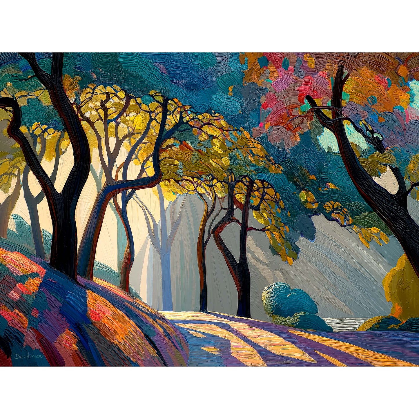 SUNLIT PATH canvas art print by Dale Hitchcox