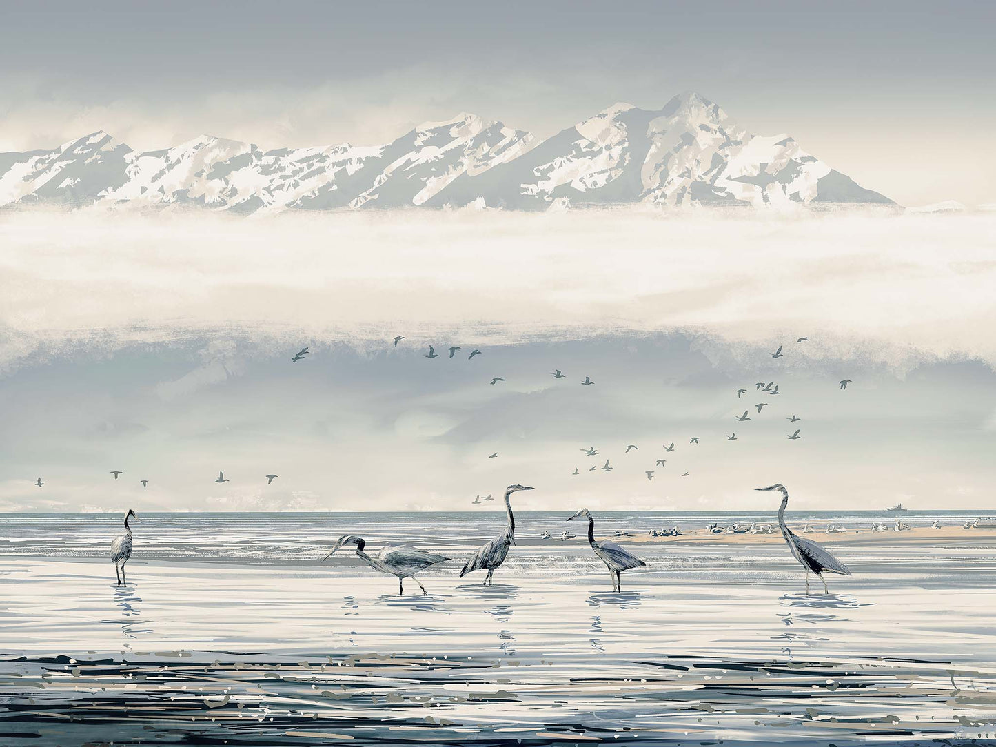 BEACH HERONS