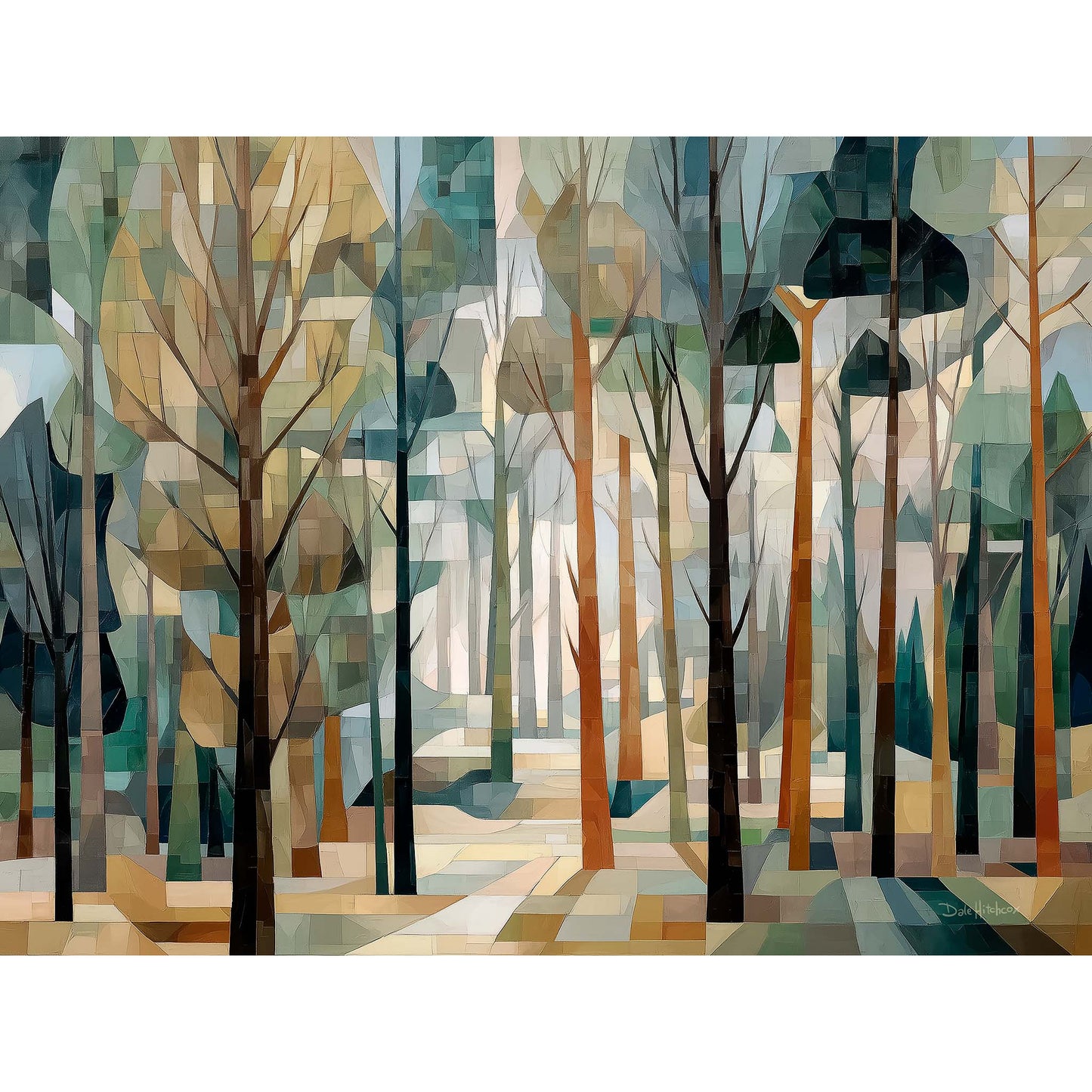 SUNLIT FOREST canvas art print by Dale Hitchcox