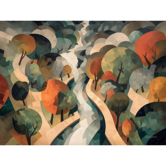 A RIVER RUNS THROUGH IT canvas art print by Dale Hitchcox