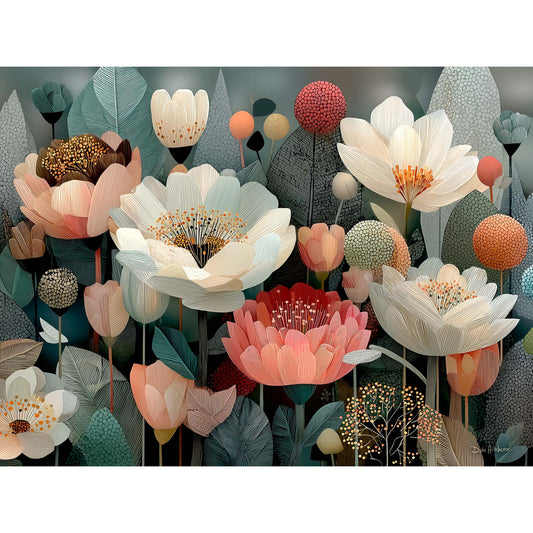 FLOWERS canvas art print by Dale Hitchcox