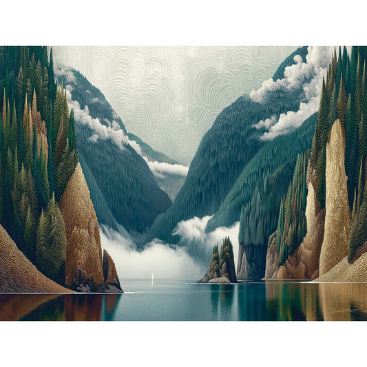 TRANQUIL PASSAGE canvas art print by Dale Hitchcox