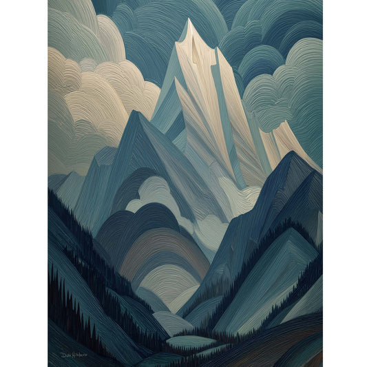 BLUE MOUNTAIN canvas art print by Dale Hitchcox