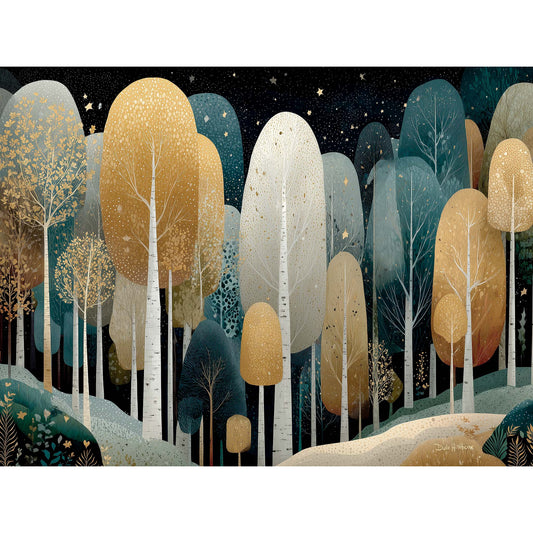 STARLIT FOREST canvas art print by Dale Hitchcox