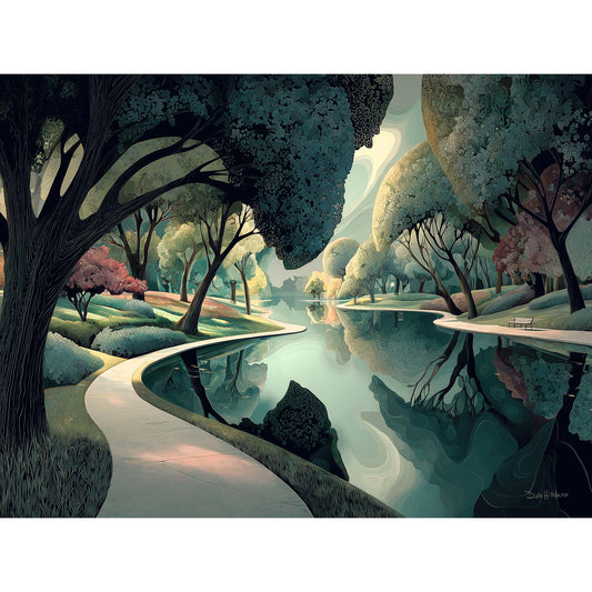 PARK PATH canvas art print by Dale Hitchcox