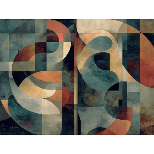 ABSTRACT RHYTHM canvas art print by Dale Hitchcox