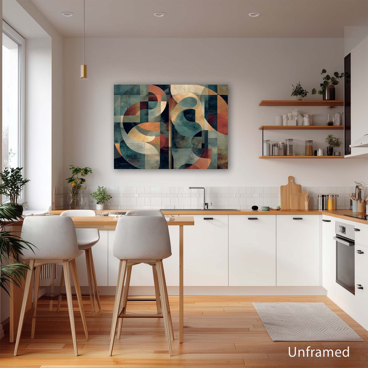 ABSTRACT RHYTHM canvas art print by Dale Hitchcox