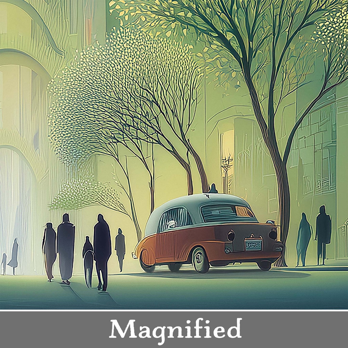 CITY STROLL canvas art print by Dale Hitchcox
