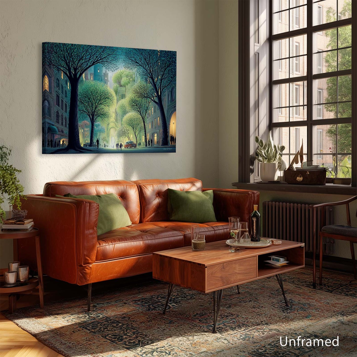 CITY STROLL canvas art print by Dale Hitchcox
