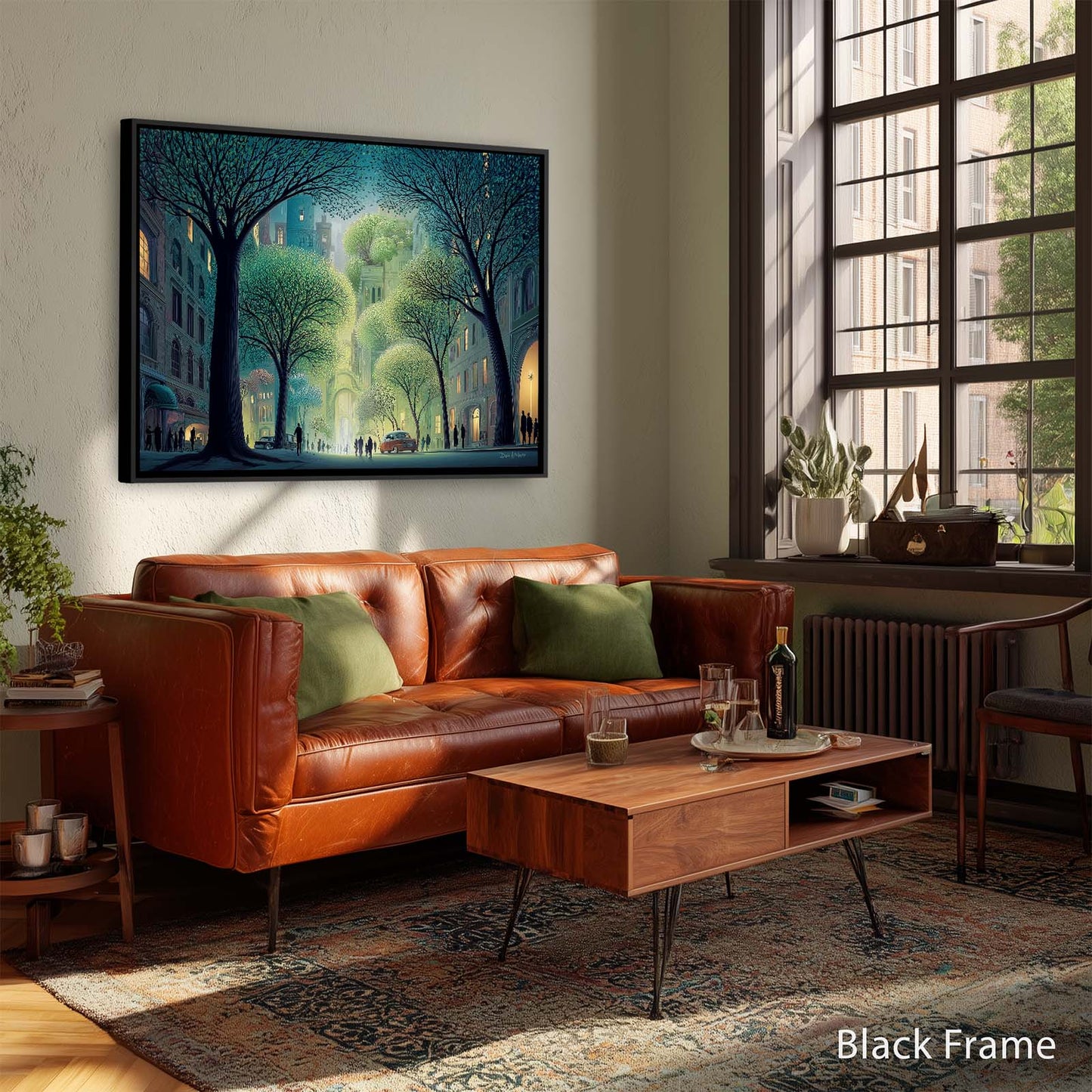 CITY STROLL canvas art print by Dale Hitchcox