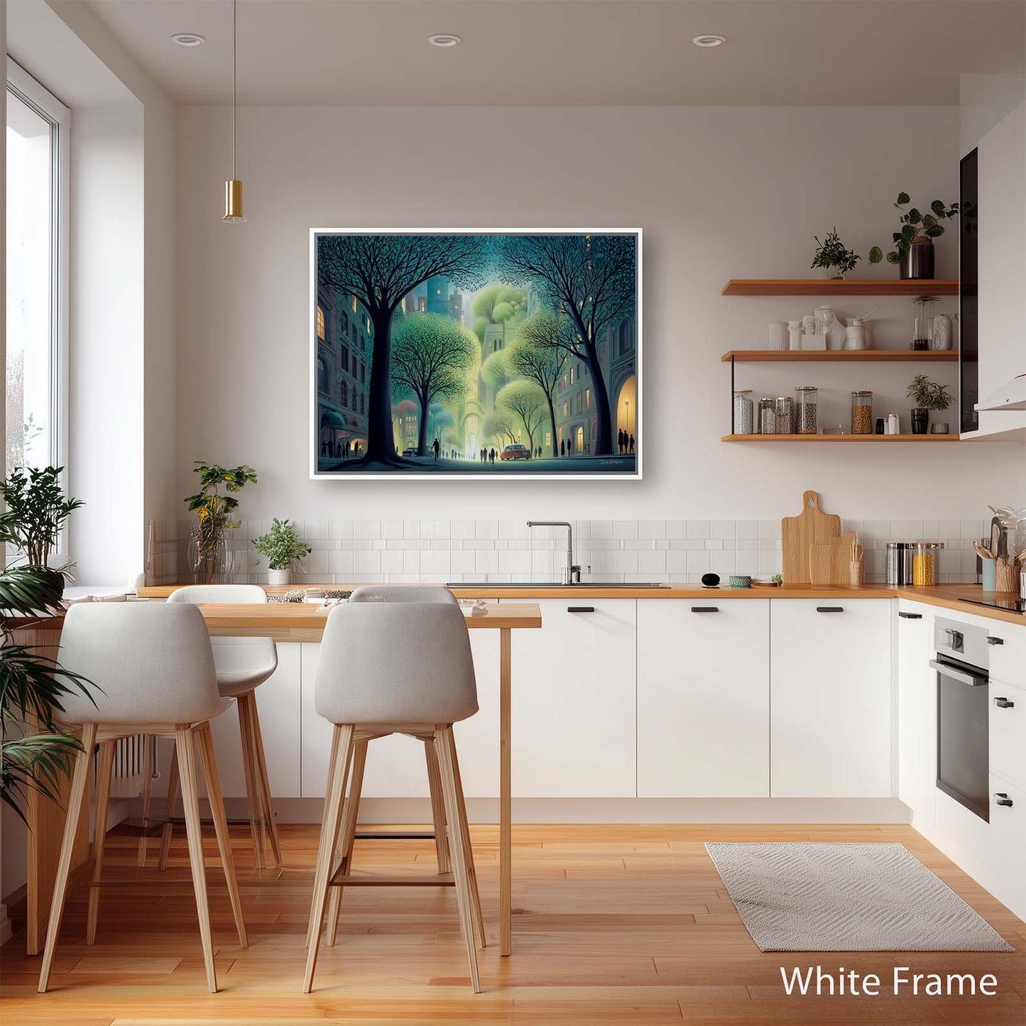 CITY STROLL canvas art print by Dale Hitchcox