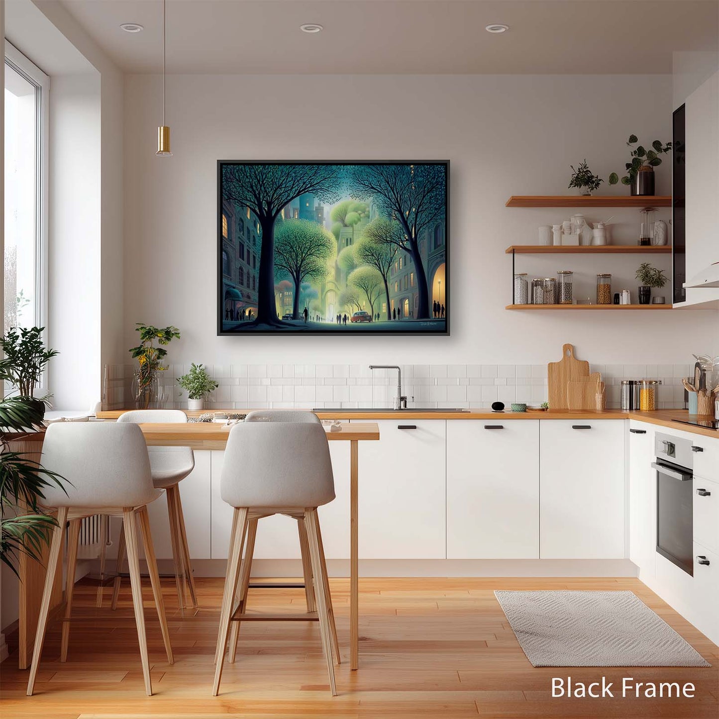 CITY STROLL canvas art print by Dale Hitchcox