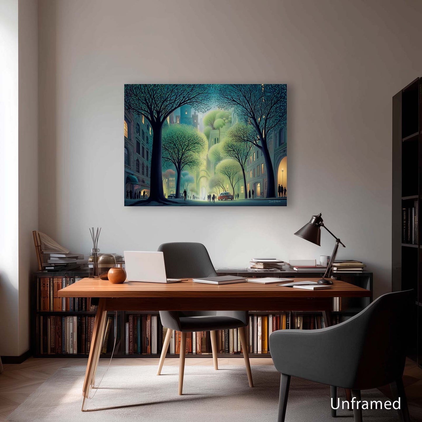 CITY STROLL canvas art print by Dale Hitchcox