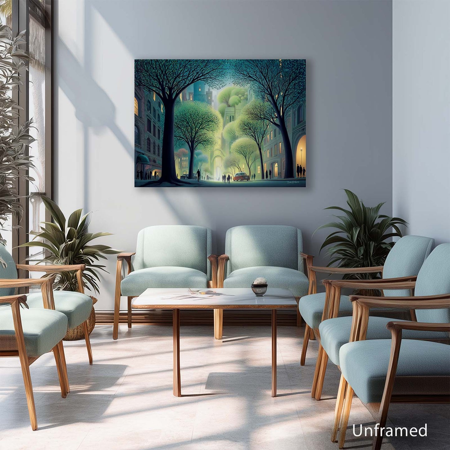 CITY STROLL canvas art print by Dale Hitchcox