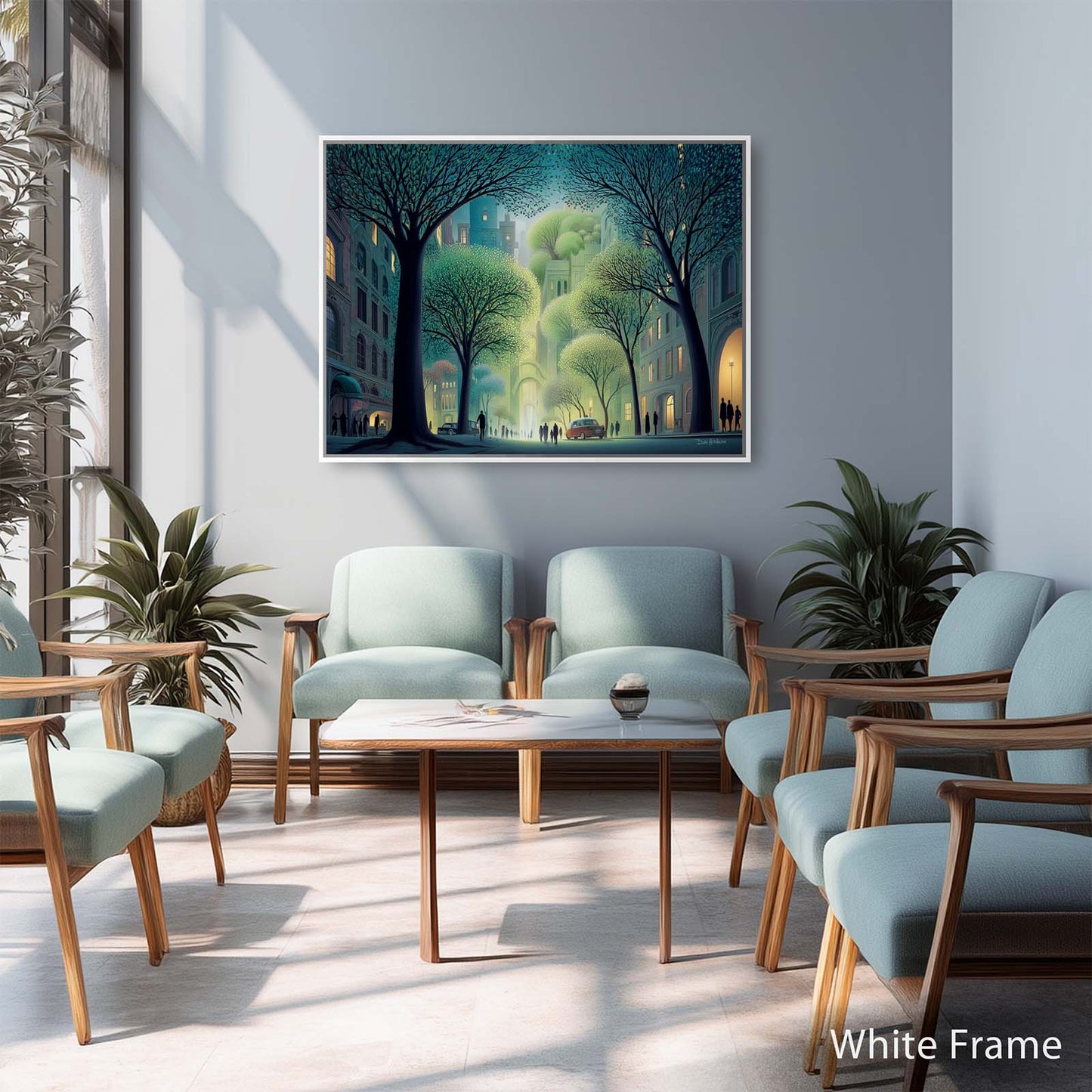 CITY STROLL canvas art print by Dale Hitchcox