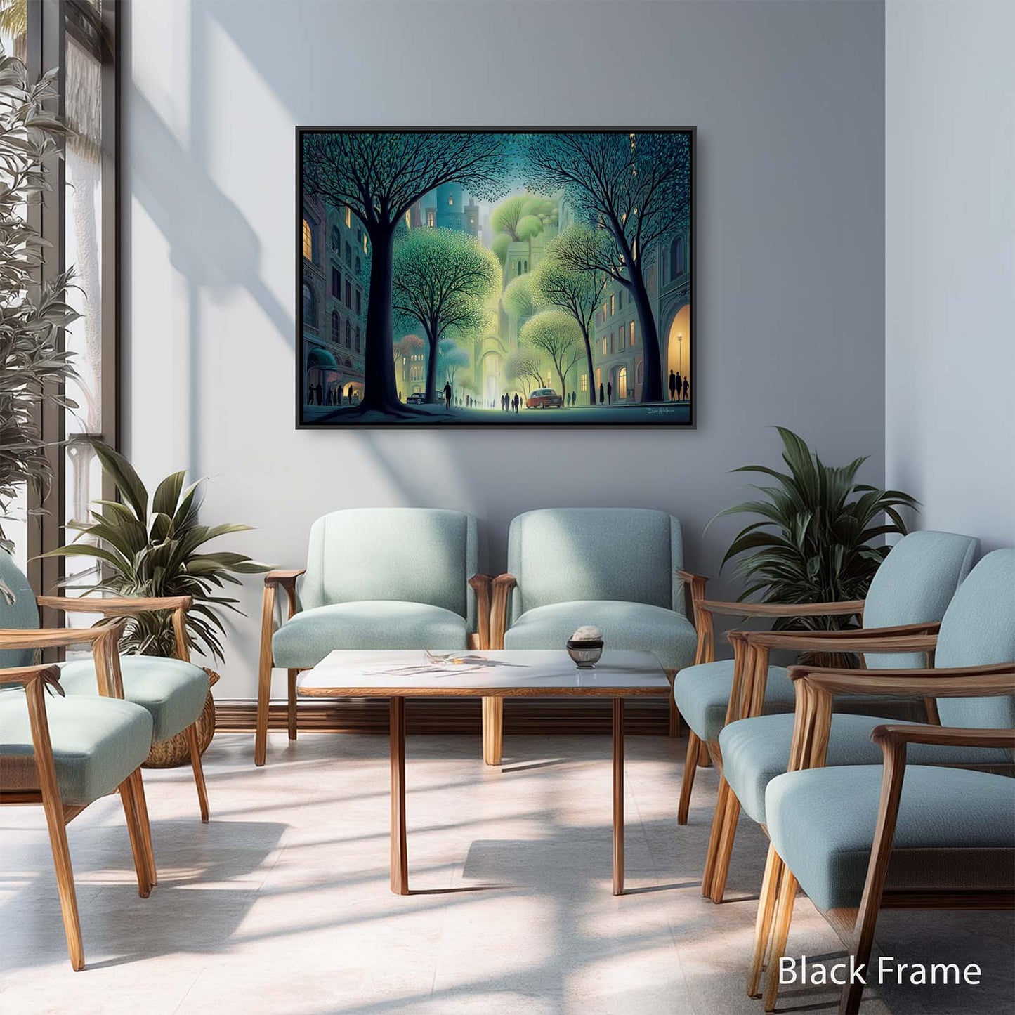 CITY STROLL canvas art print by Dale Hitchcox