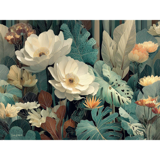 MORNING BLOOMS canvas art print by Dale Hitchcox